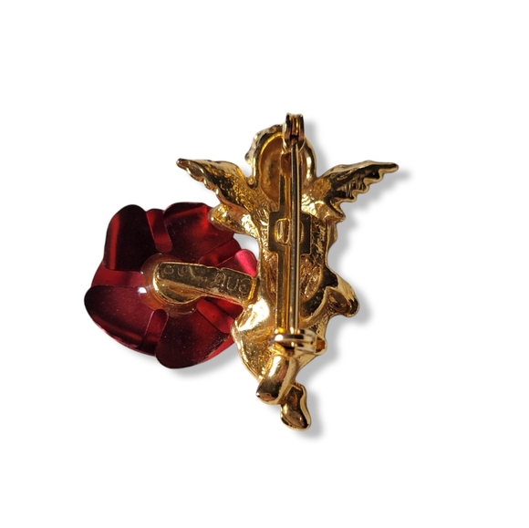 Cherub Rose Brooch - Picture 4 of 6